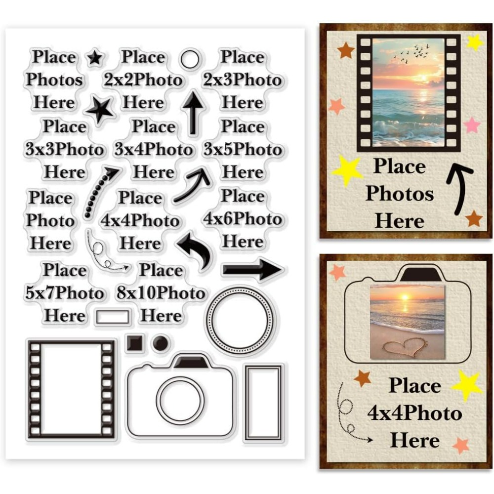Photography Types - Place Photo Here Clear Stamp Arrow