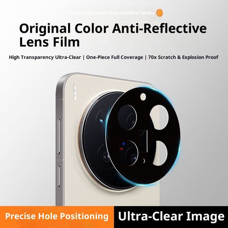 Photography Kit Vivo X300 - 3D Back Tempered Glass Camera Lens