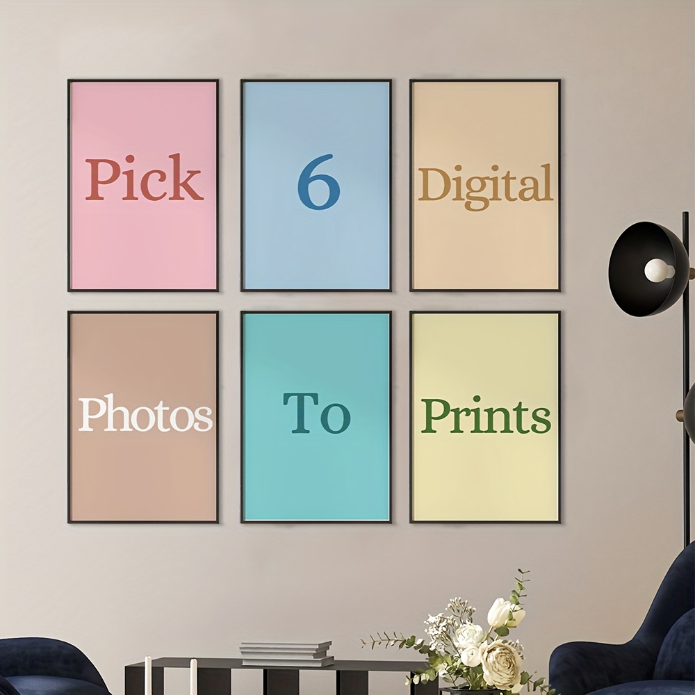 Photography Ideas - 6pcs/set Personalized Custom Canvas Printing Photo