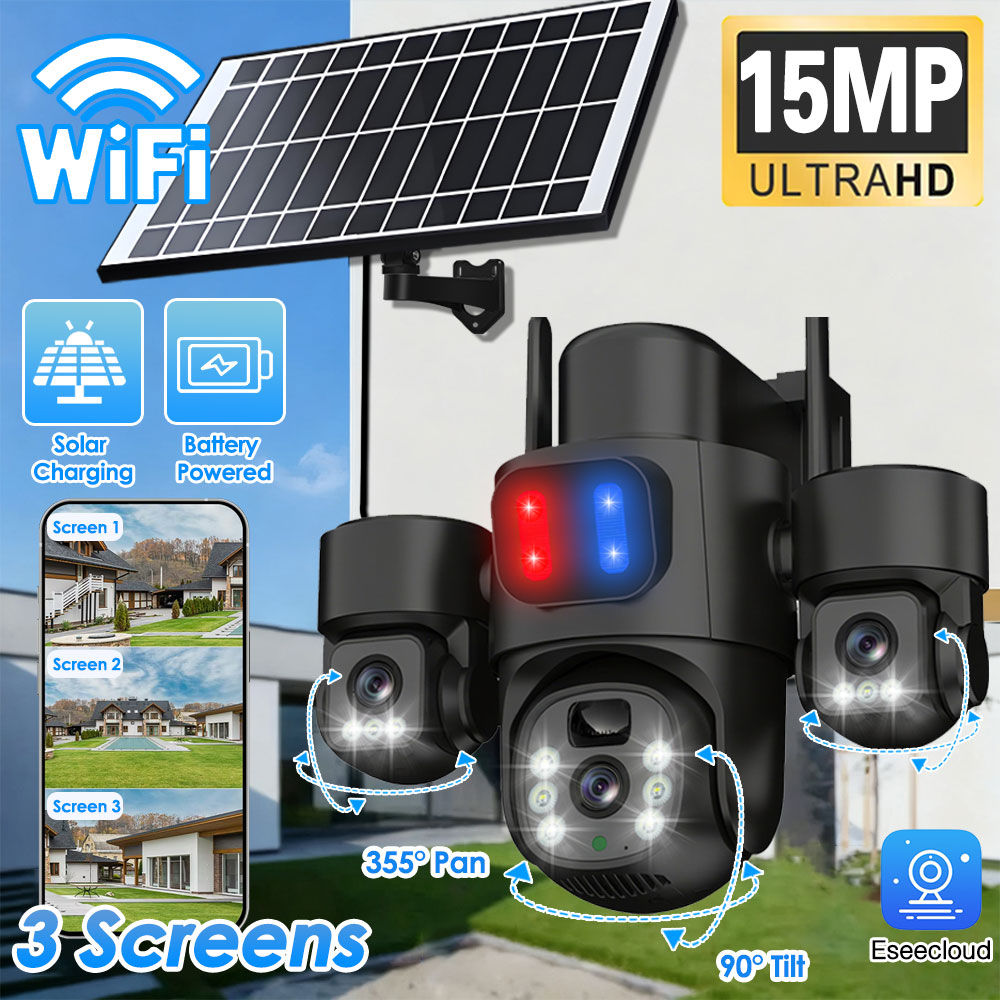 Photography Zooming - WIFI Solar PTZ Camera Outdoor 15MP