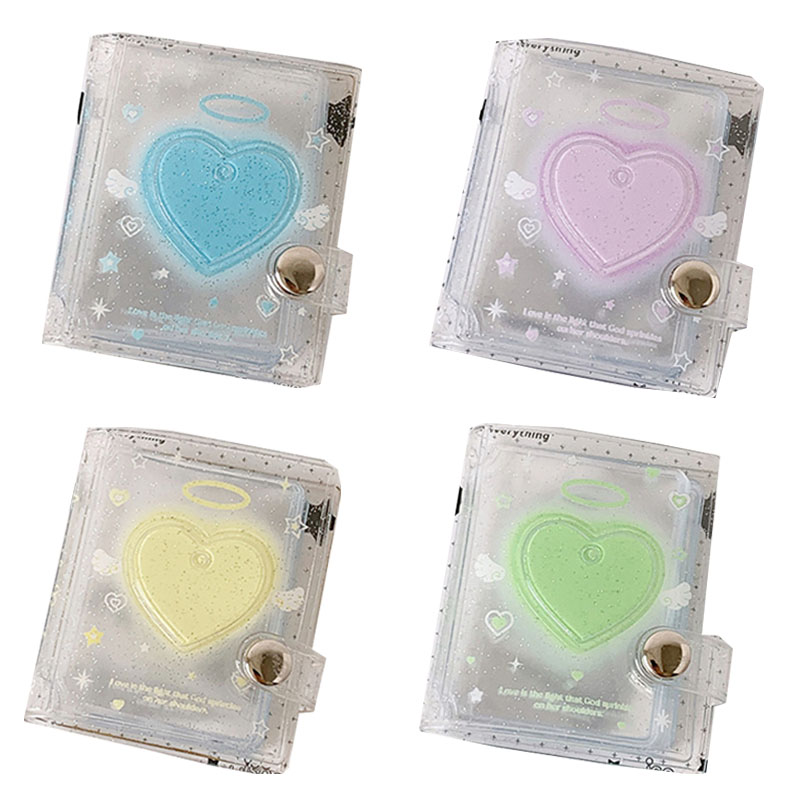 Photography Types - Cute Heart Card Holder Transparent Kpop