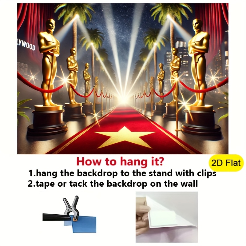 One 2D flat banner, a polyeste - Photography Oscar review and price