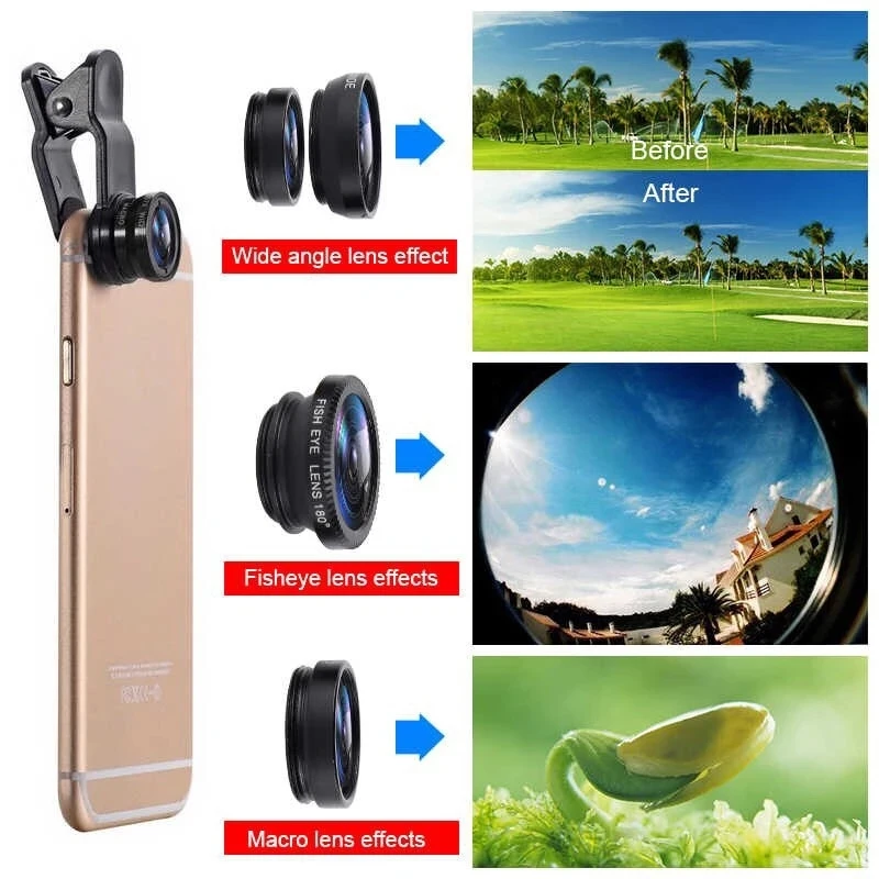 3in1 Fisheye Wide Angle Micro  - Photography Zooming review and price
