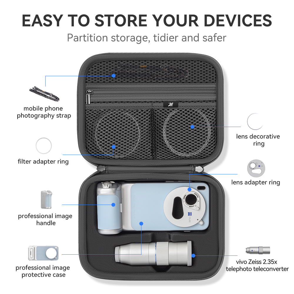 XFJI Carrying Case PU Leather  - Photography Kit Vivo X300 review and price