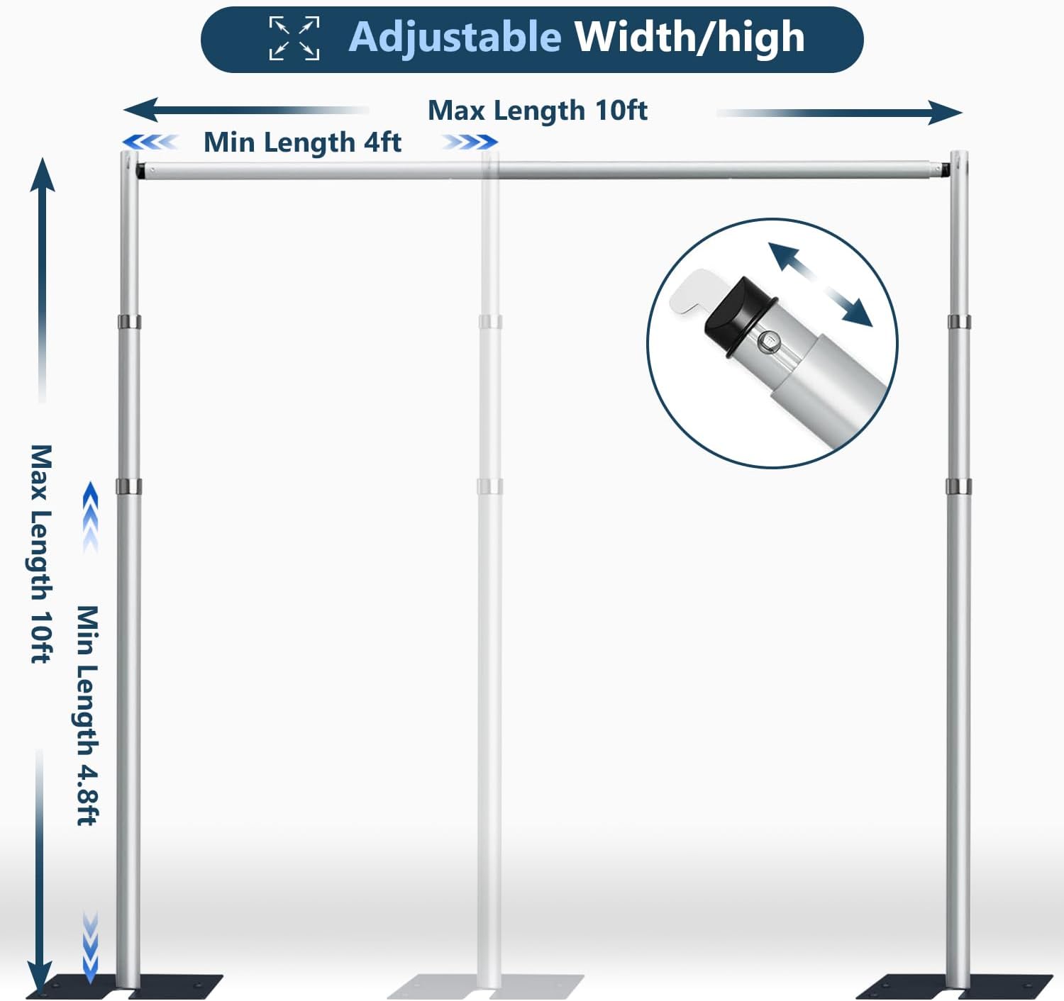 Heavy Duty Pipe And Drape Back - Backdrop Stand Kit review and price
