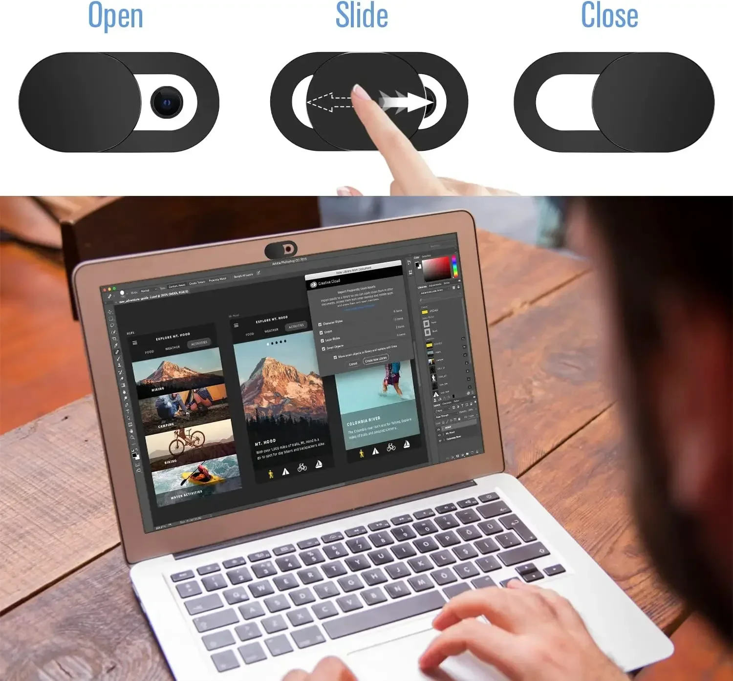 Webcam Cover Laptop Camera Sli - Photography Zooming review and price