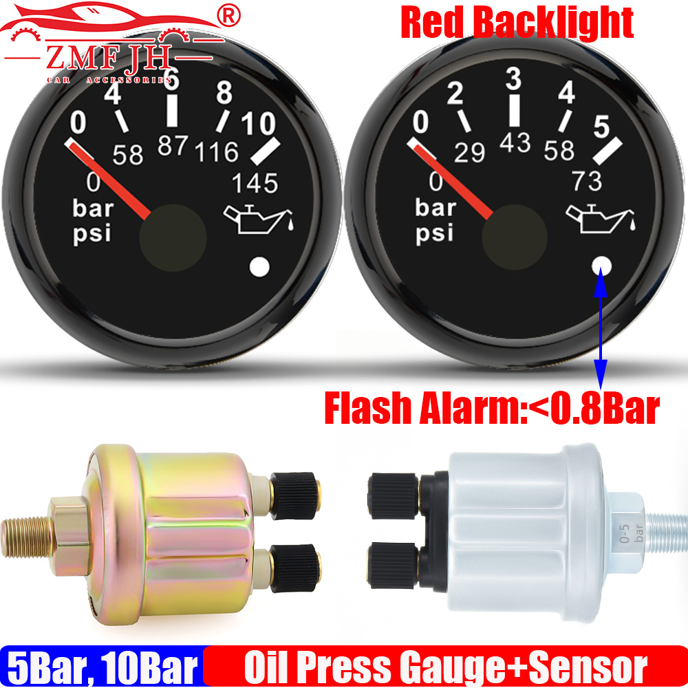 Red LED Oil Pressure Gauge 52m - Light Meter Incident review and price