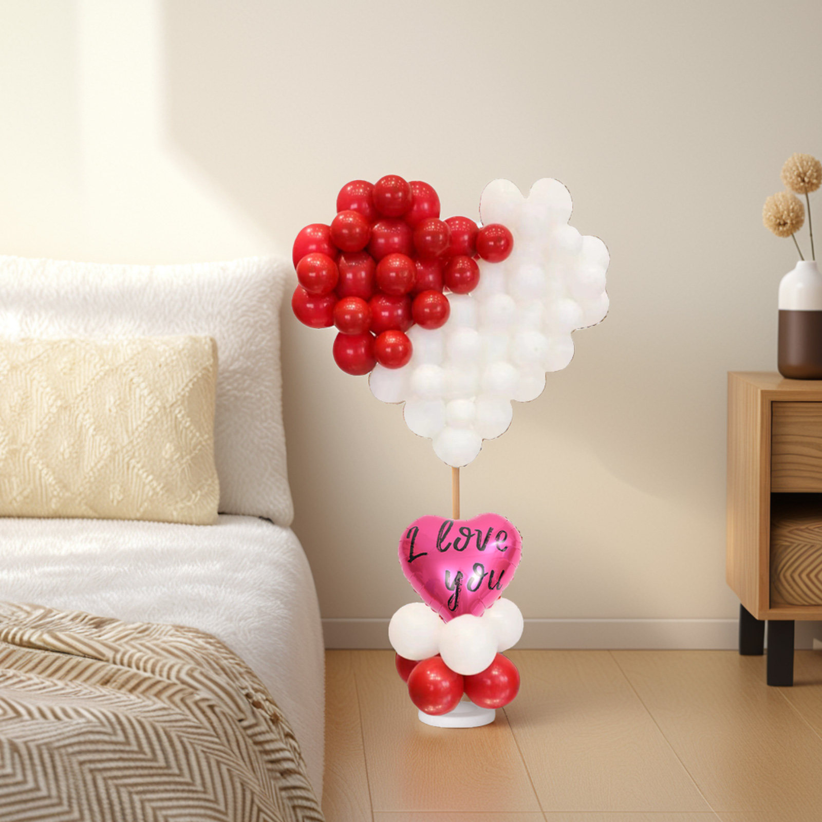 1Set 1.5m Heart Shape Balloon  - Backdrop Stand Kit review and price