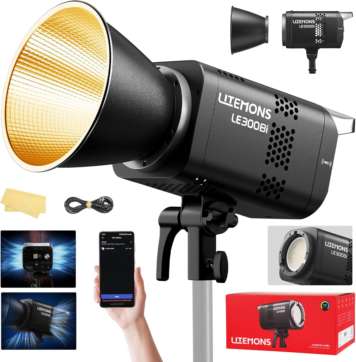 RGB LED Video Lighting Kit, 3- - Video Led Light Panel review and price