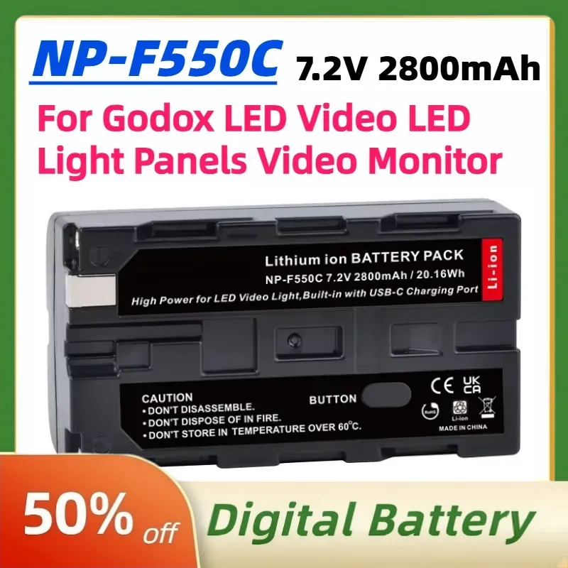 NP-F550C NP-F550 F570 Battery  - Video Led Light Panel review and price