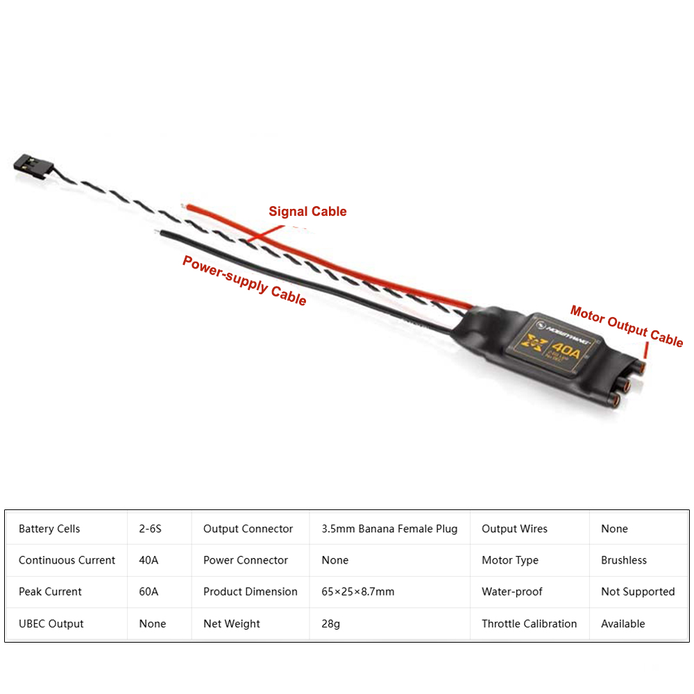 Hobbywing XRotor 40A Brushless - Photography Types review and price