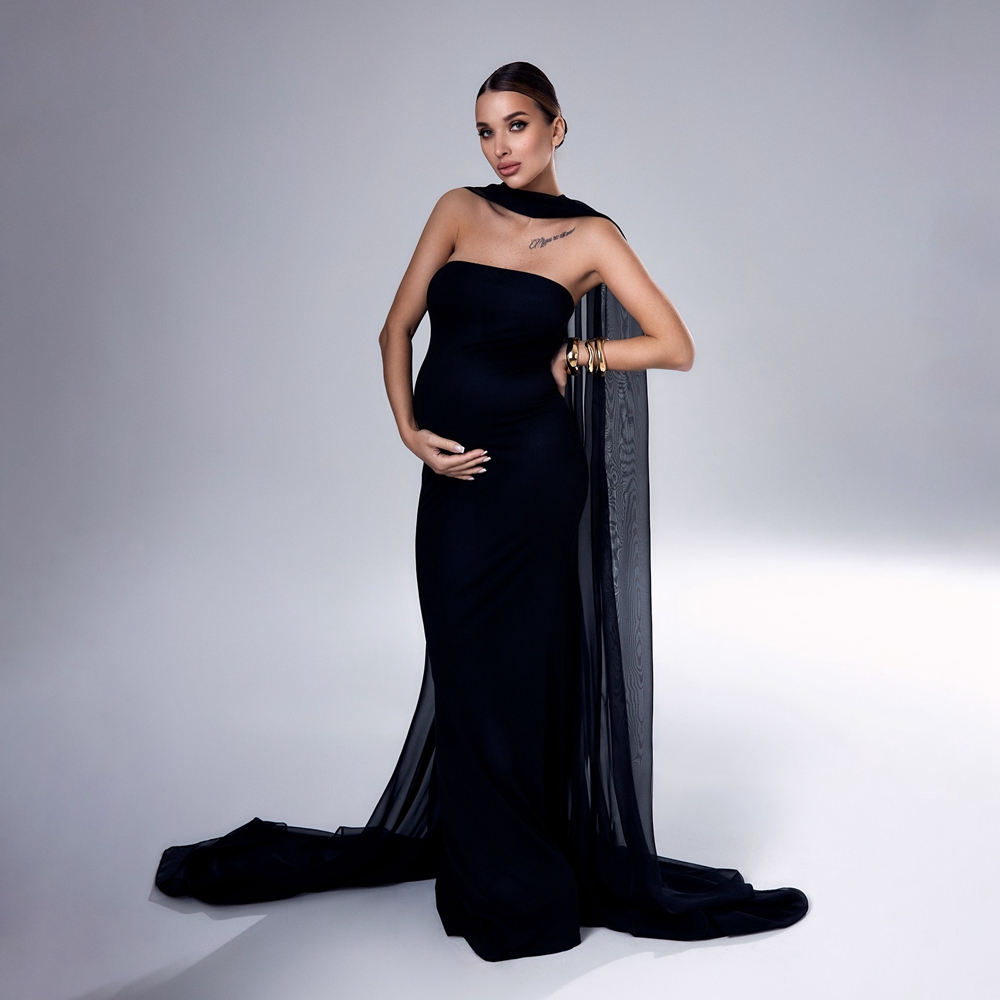 Black Shawl Maternity Photogra - Photography Club review and price