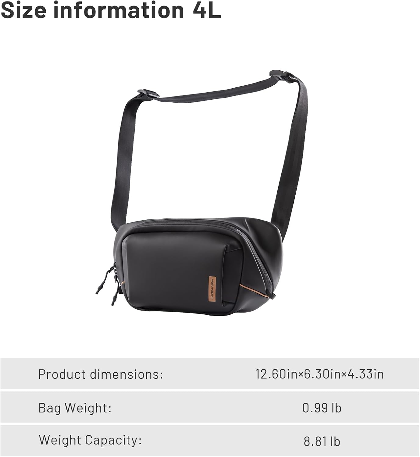 PGYTECH 4L Camera Sling Bag PU - Photography Solo review and price