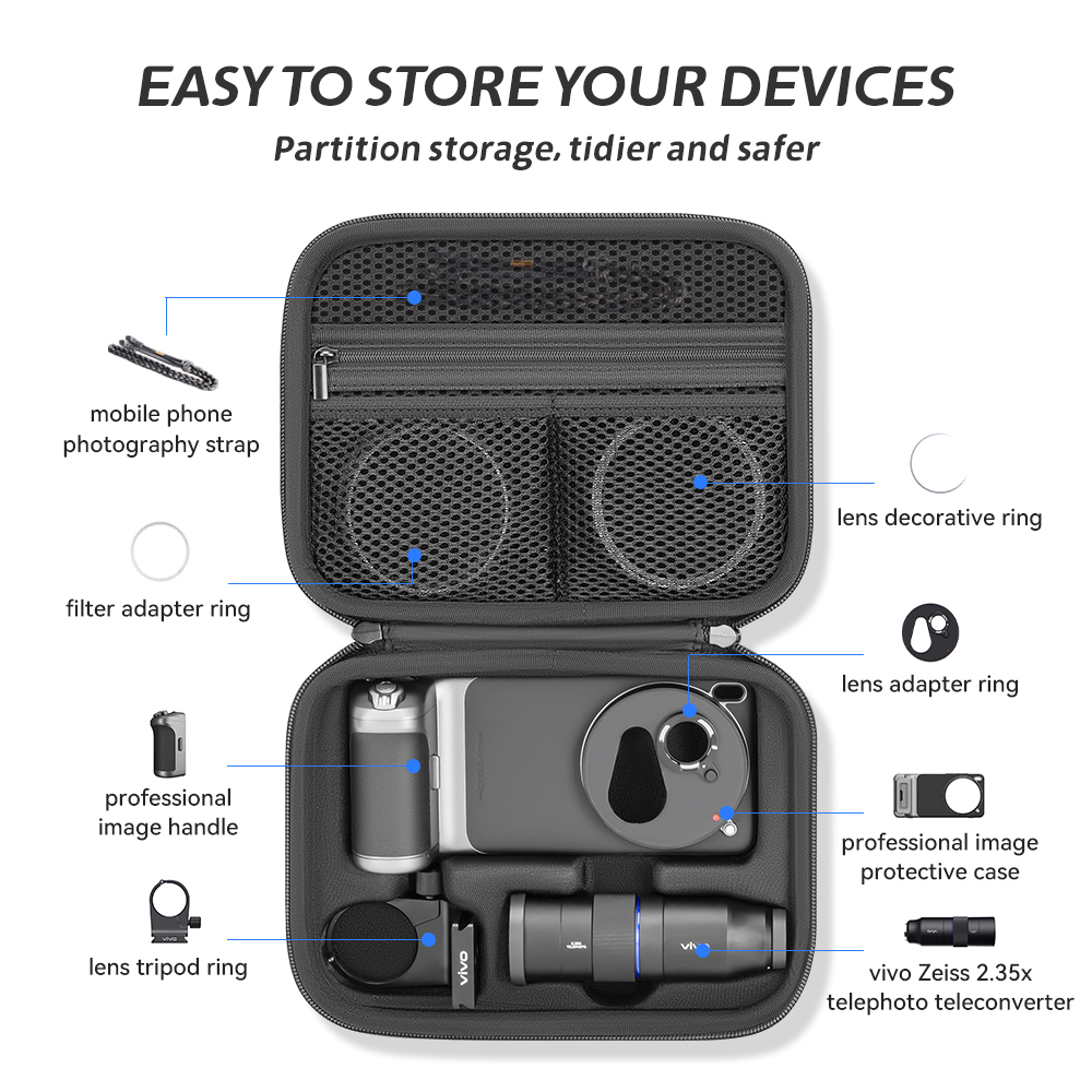 XFJI Storage Bag Case PU Leath - Photography Kit Vivo X300 review and price