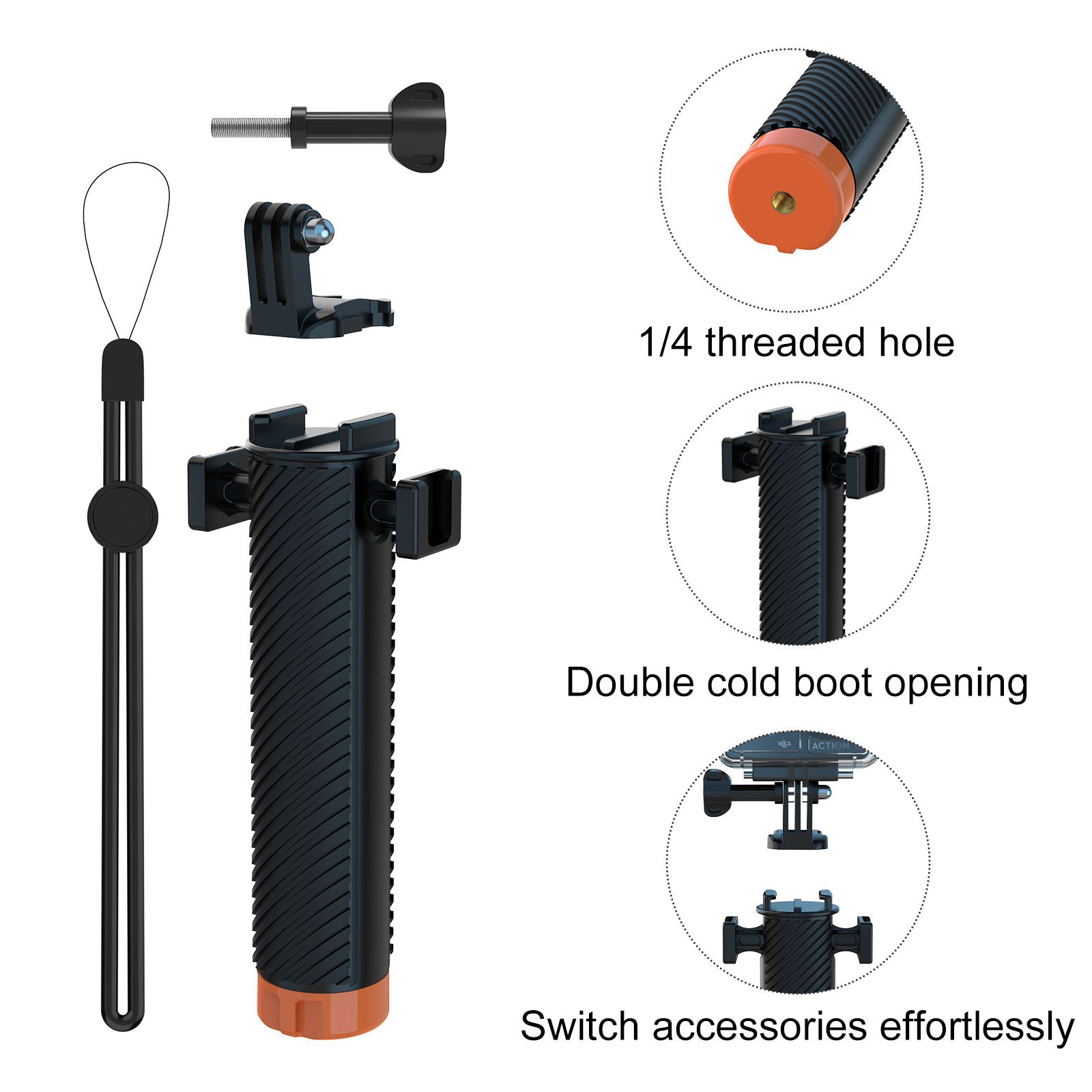 Floating Hand Grip for Insta36 - Photography Grip Insta360 X5 review and price